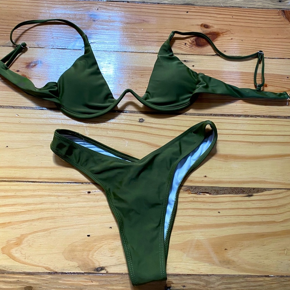 Green bikini